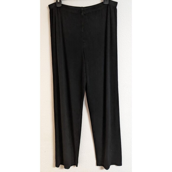 Chico's Pants - Chico's Travelers Black Wide Leg Elastic Waist Pull-On Pants 2 Reg or Large